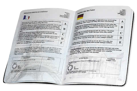 Il libretto del permesso internazionale di guida