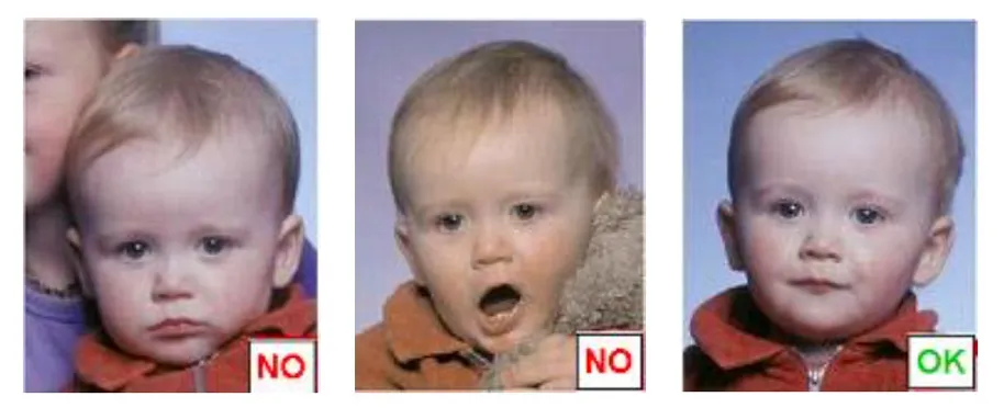 Example: Only the subject should appear in the photo