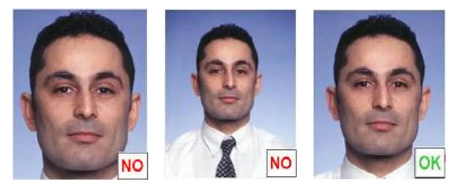 Framing example: two photos not allowed and one allowed