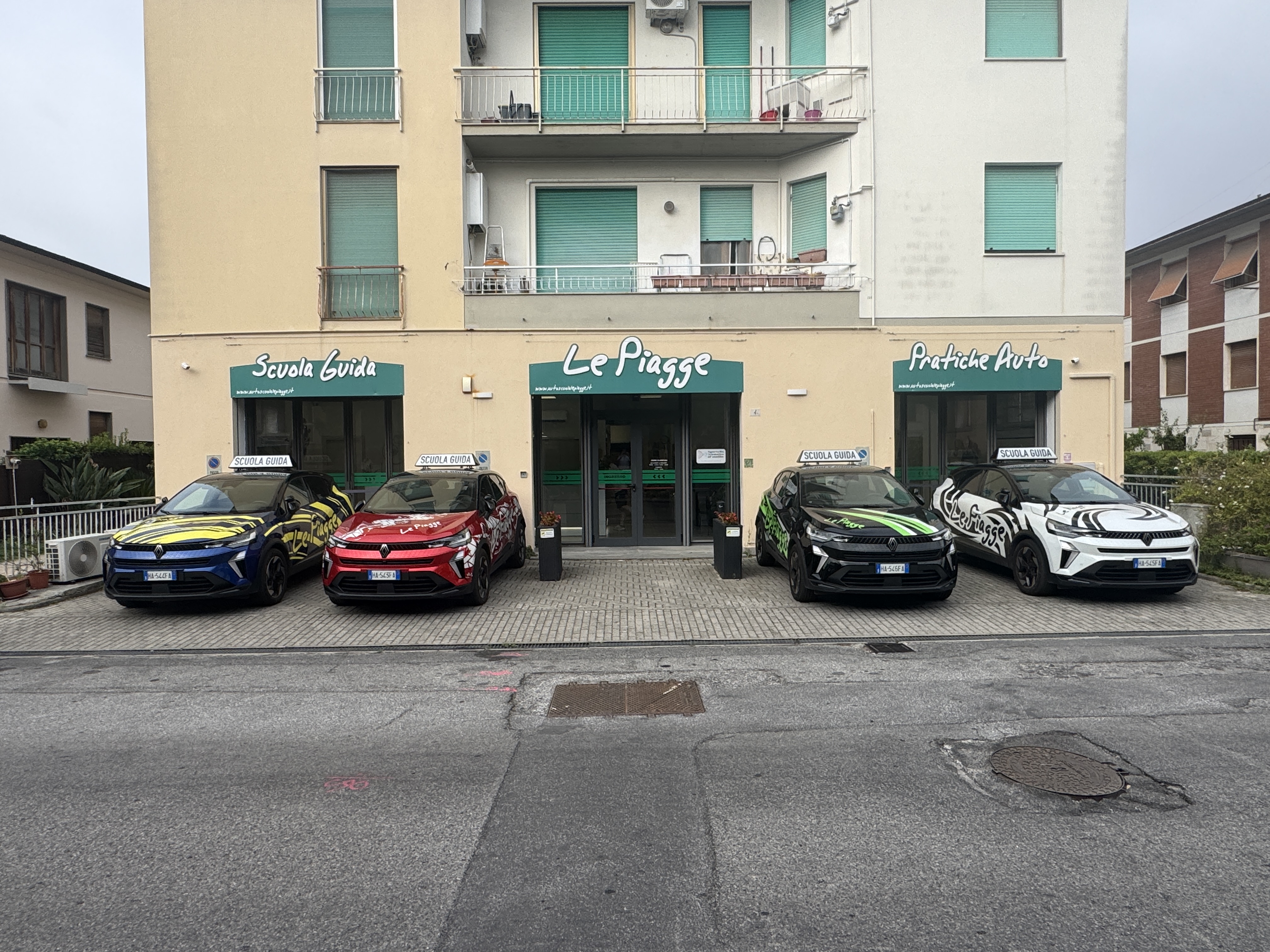 L'entrée de l'auto-école Le Piagge